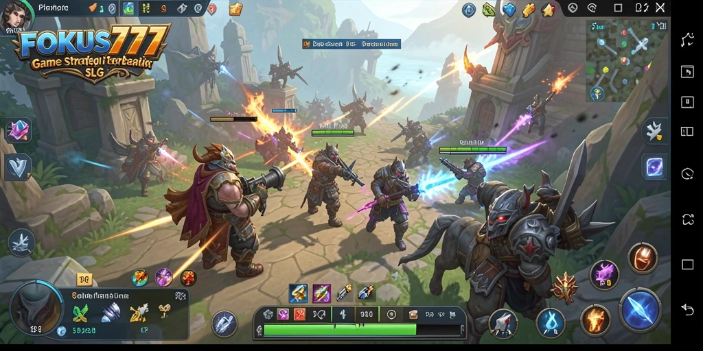 Tampilan gameplay menegangkan dan strategi di FOKUS777.