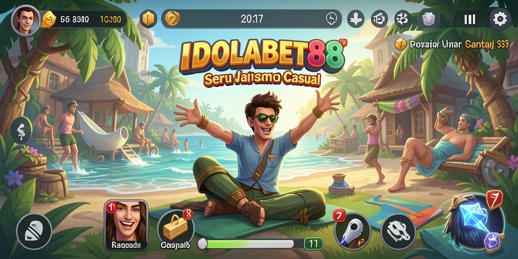 Tampilan gameplay <strong>IDOLABET88</strong> yang menyenangkan dan penuh warna.