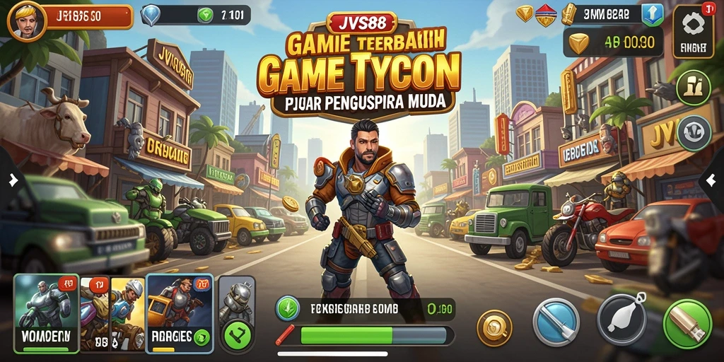Screenshot utama JVS88 menunjukkan gameplay Tycoon yang menarik.