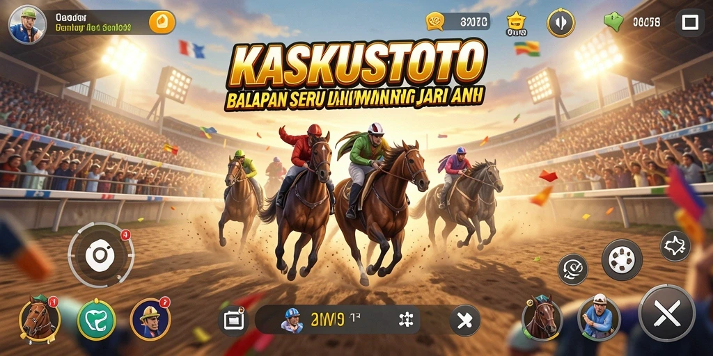 Screenshot KASKUSTOTO menampilkan aksi balapan yang mendebarkan dan grafis yang menawan.
