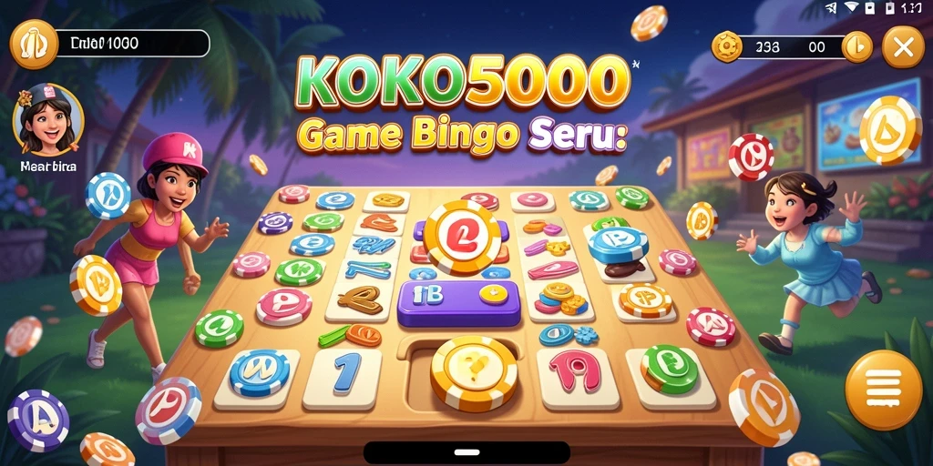Tampilan gameplay seru di KOKO5000 yang menampilkan suasana Bingo.