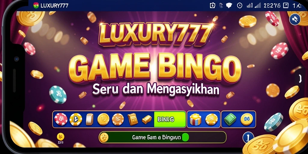 Tampilan gameplay LUXURY777 yang memukau dengan suasana Bingo.