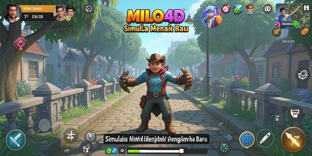 Tampilan gameplay menarik dalam MILO4D dengan simulasi mendalam.