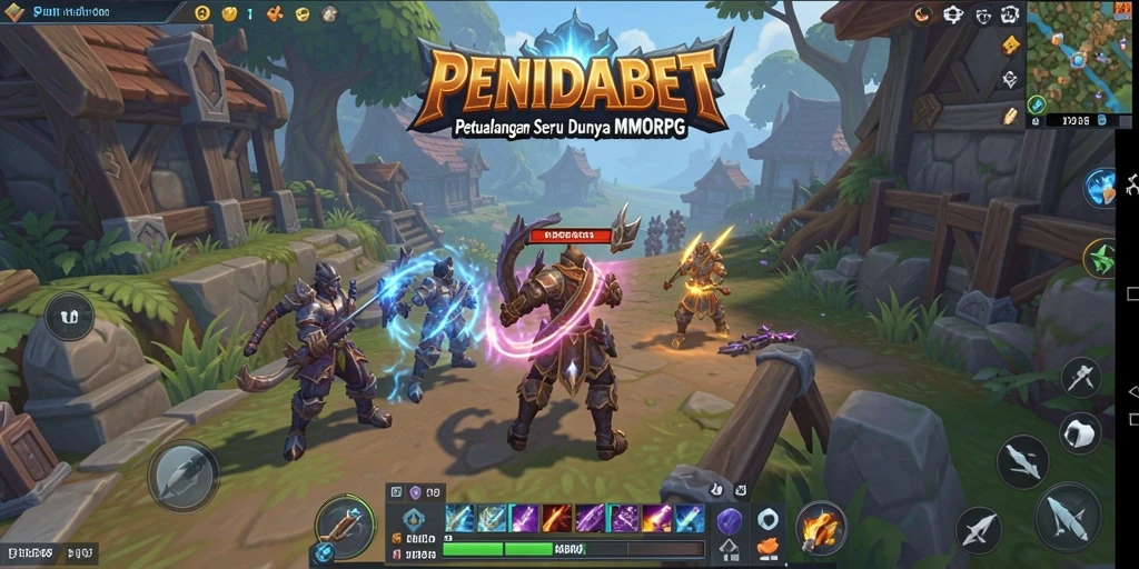 Screenshot PENIDABET menunjukkan aksi seru dalam dunia MMORPG.