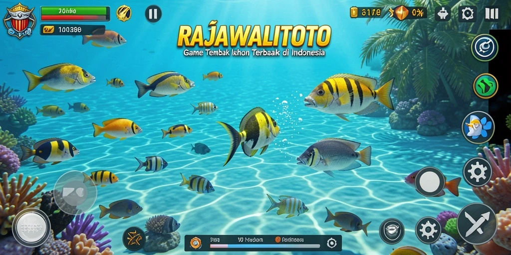 Gameplay seru menembak ikan di RAJAWALITOTO.