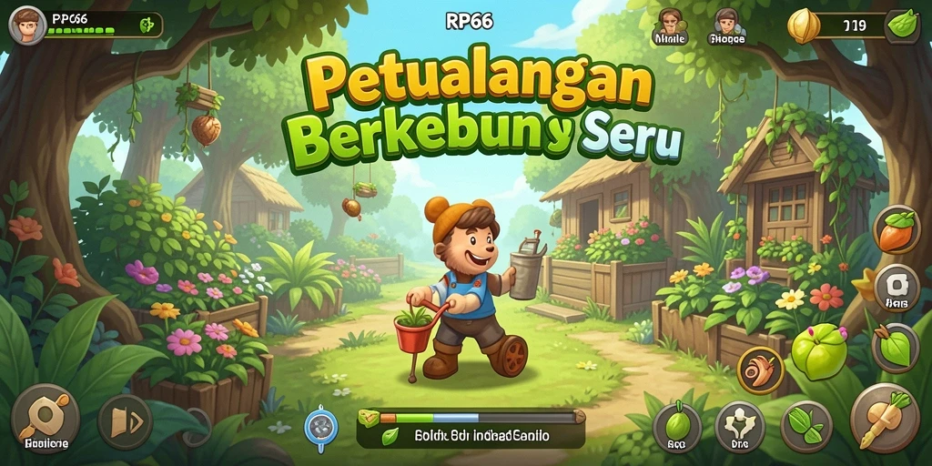 Screenshot menampilkan gameplay seru RP66 dengan aktivitas pertanian.