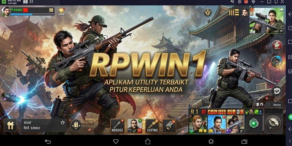 Tangkapan layar utama RPWIN1 menampilkan antarmuka pengguna yang ramah.