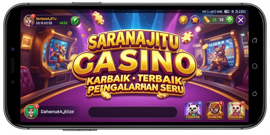 Gameplay menyenangkan di SARANAJITU dengan banyak pilihan permainan kasino.