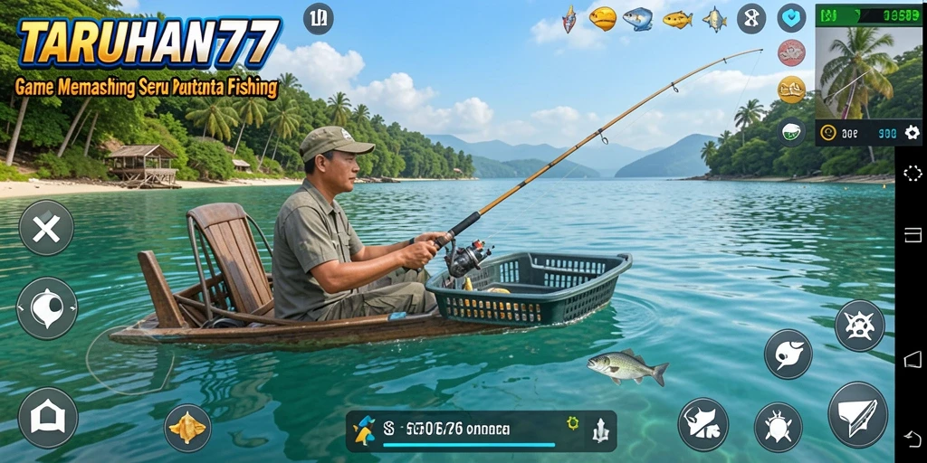 Gameplay TARUHAN77 yang seru dan menyenangkan saat memancing.