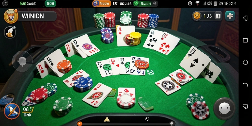 Tampilan menarik gameplay Gaple di WINIDN.